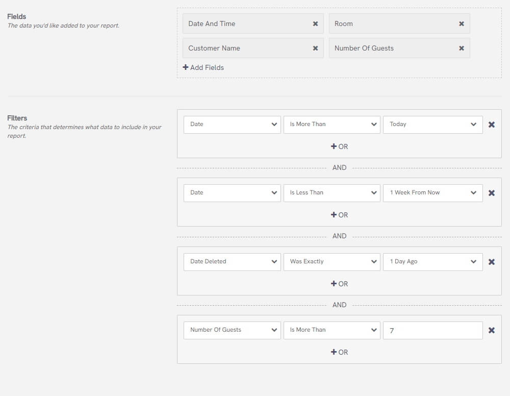 Large bookings for the week ahead, that were cancelled yesterday