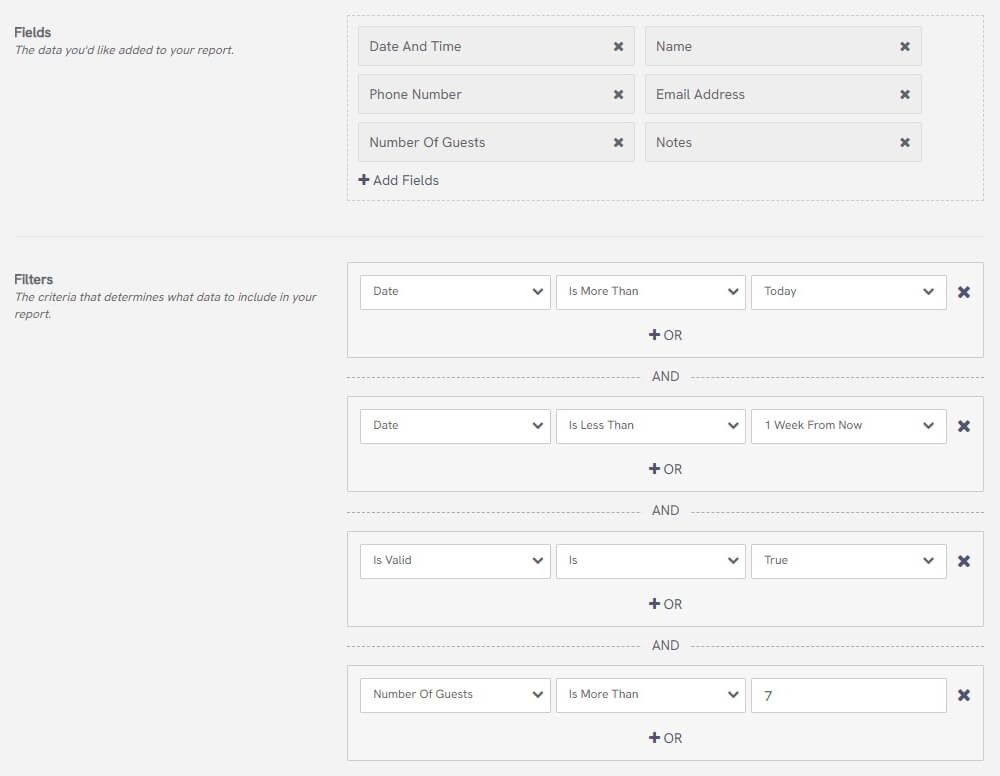 Large bookings for the week ahead