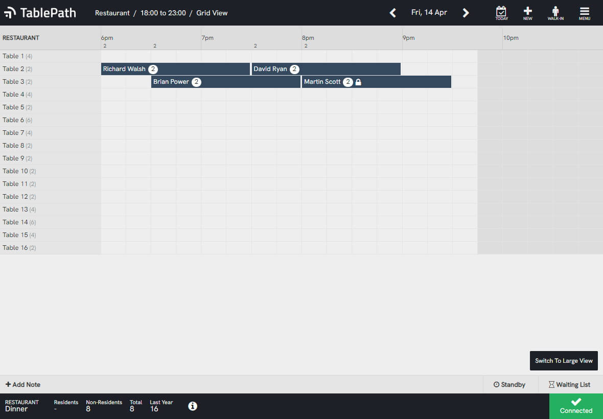 Reservations stacking enabled